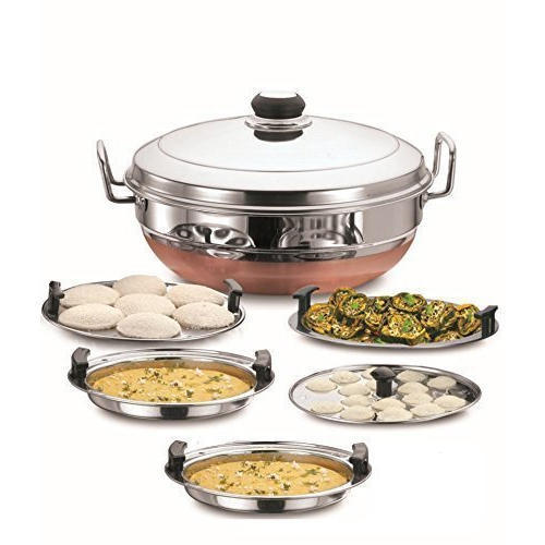 5 Pieces Copper Bottom Stainless Steel Multi Kadai