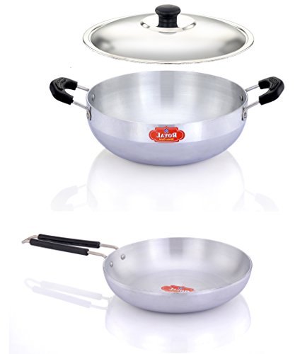 Polished Royal Aluminium Induction Base Cookware, 240mm(silver) - Set Of 3, For Home, Model Name/number: Cws2p