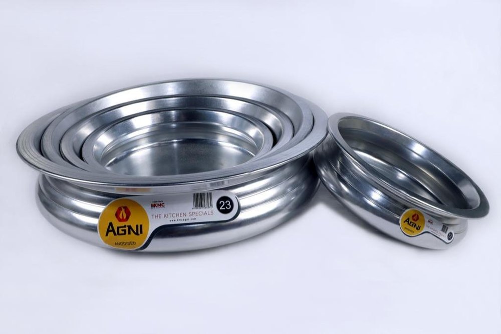 Silver Aluminium Anodized Aluminum Uruli, For Commercial and Domestic
