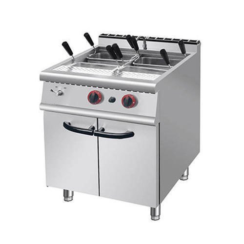 Silver Stainless Steel Commercial Pasta Cooker, Size: 600l X 600w X 850h Mm