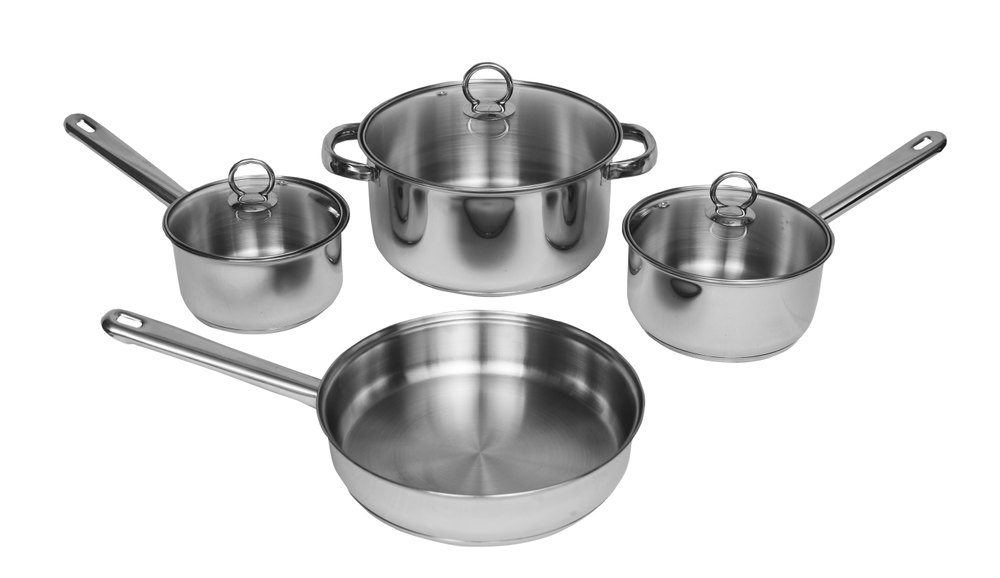Miinox Silver 7 Pcs Straight Shape Cookware Set for Cooking