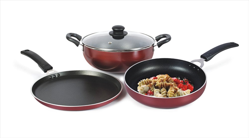 Ok Induction Base Non Stick 4 Pieces Gift Set, For Kitchen