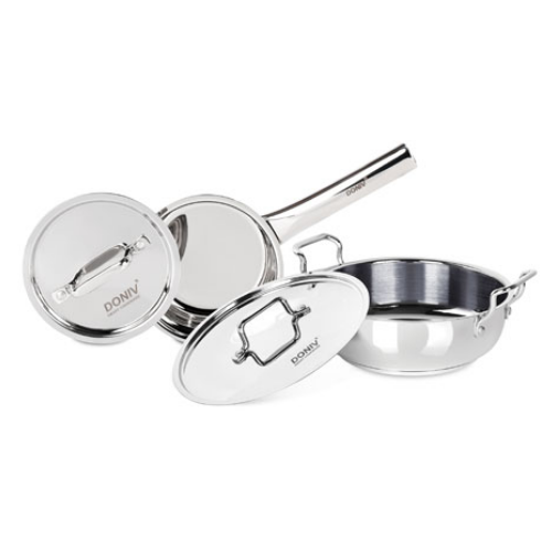 Stainless Steel Vinod Doniv 2 Piece Majestic Sandwich Bottom Cookware Set, For Home