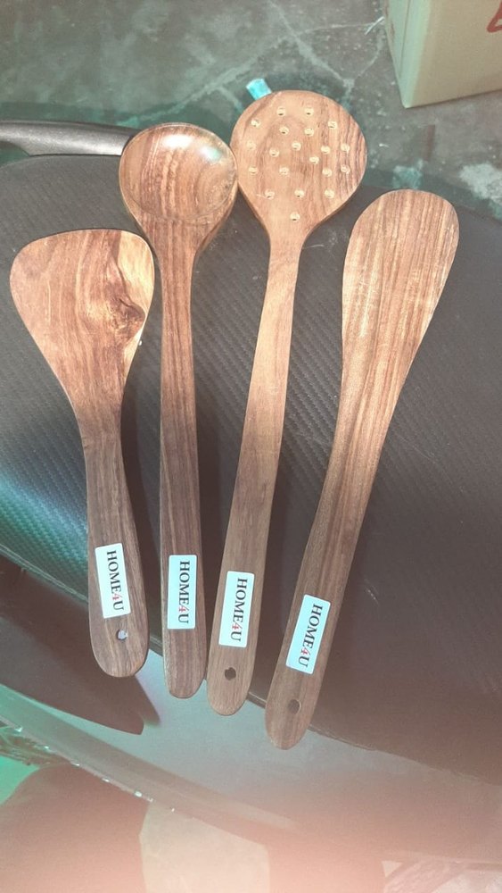 Polished Wooden Spoon Spatula