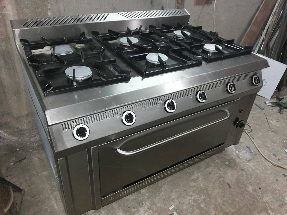 Mils Steel 6 Burner Gas with oven