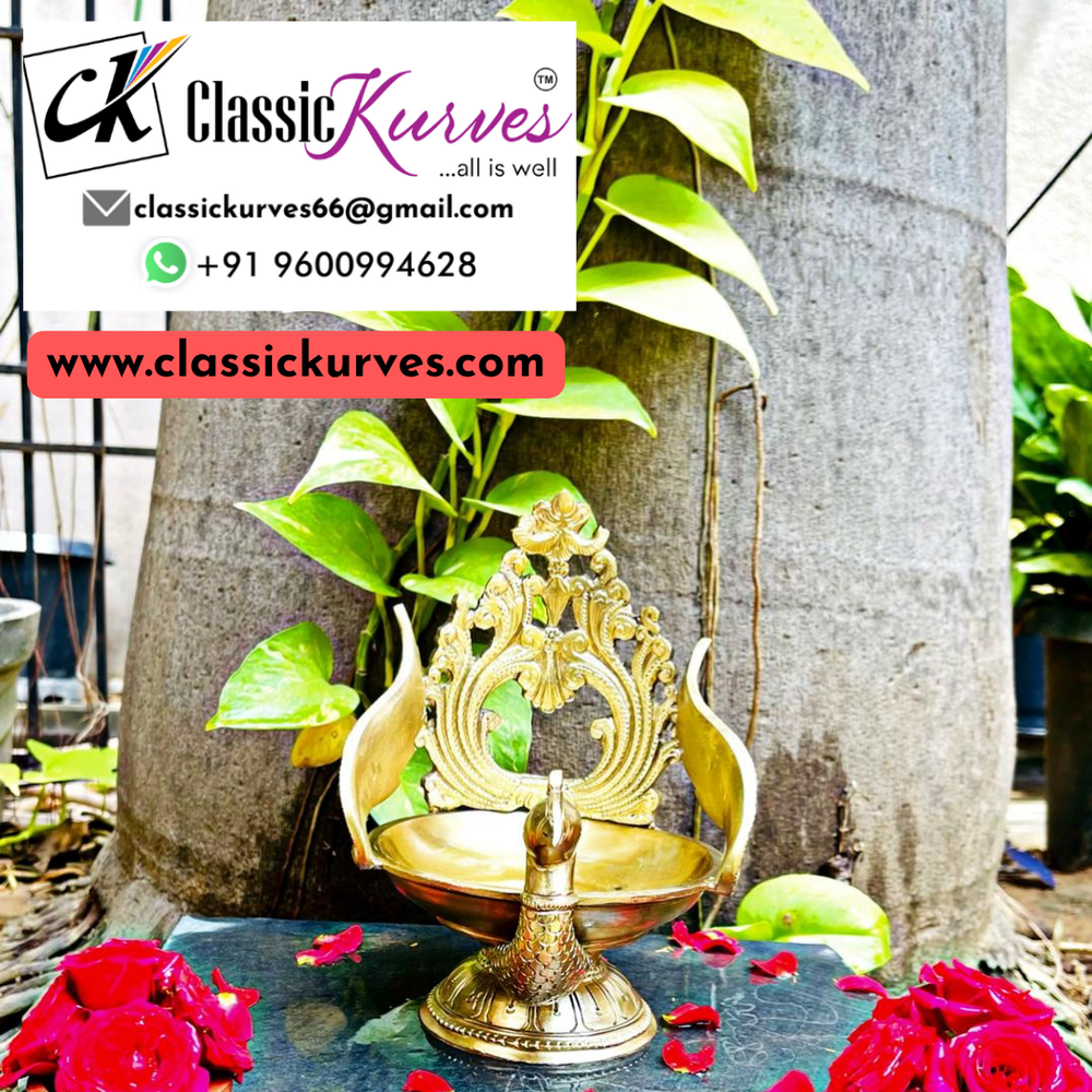 Classickurves Polished Bronze Hamsa Flower Urli, For Home