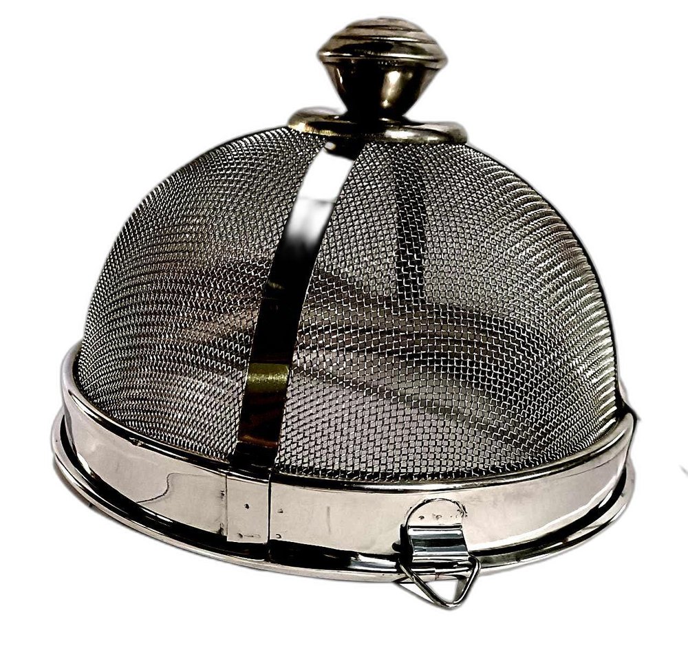 Polished Stainless Steel Net Dish Cover, For Kitchen, Size: 12x8.5 Inch