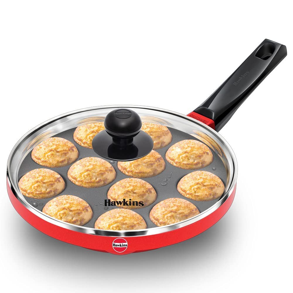 Aluminium Color Coated Hawkins Appe Cooking Pan, Model Name/Number: NAPE22G, Size: 383 X 240 X 121 mm
