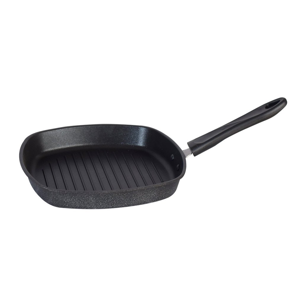 Rs Brothers Black Non Stick Grill Cooking Pan, Square, Capacity: 1 Litre