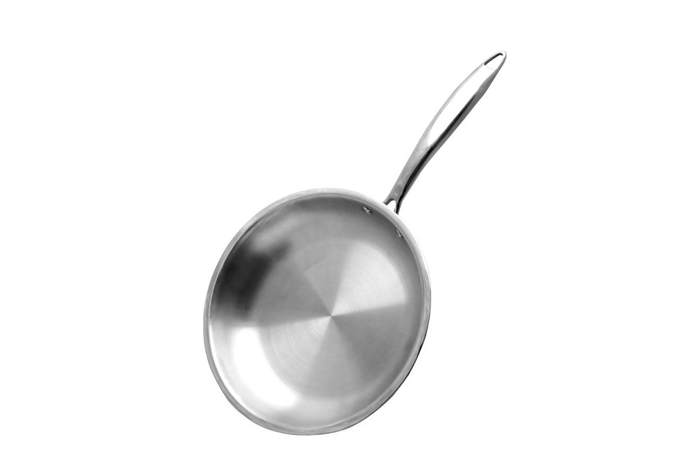 Silver GEMMA stainless steel triply fry pan, Capacity: 2 Liter, Size: 24 cm