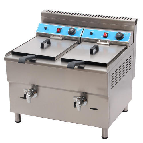 Double Tank Gas Deep Fryer, For Commercial