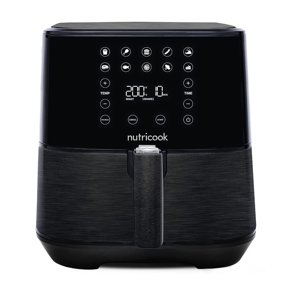 Nutricook AirFryer 2, 1700 Watts, Digital Control Panel Display, 5.5 liter Black, AF205
