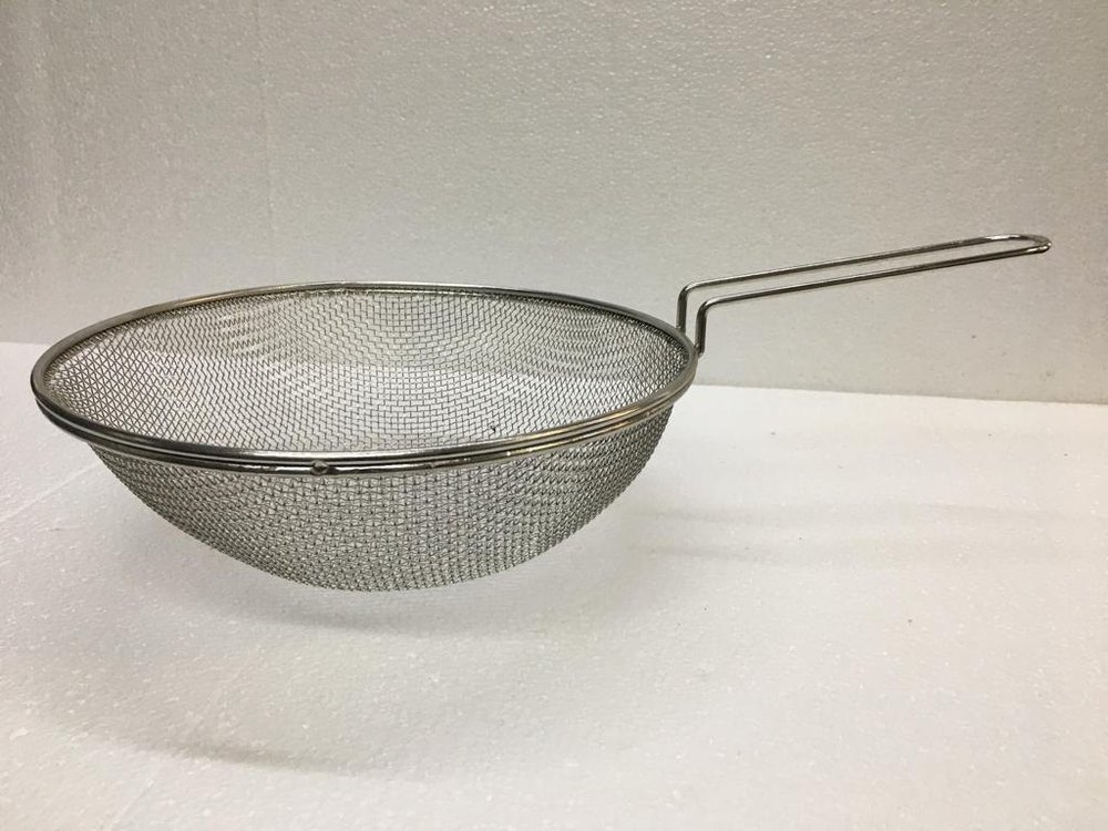 Silver Round Stainless Steel Fryer Basket, For Home, Size: 24 Inch