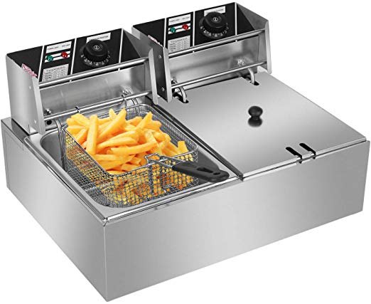 Brite Electric Fryer Double Tank For Commercial