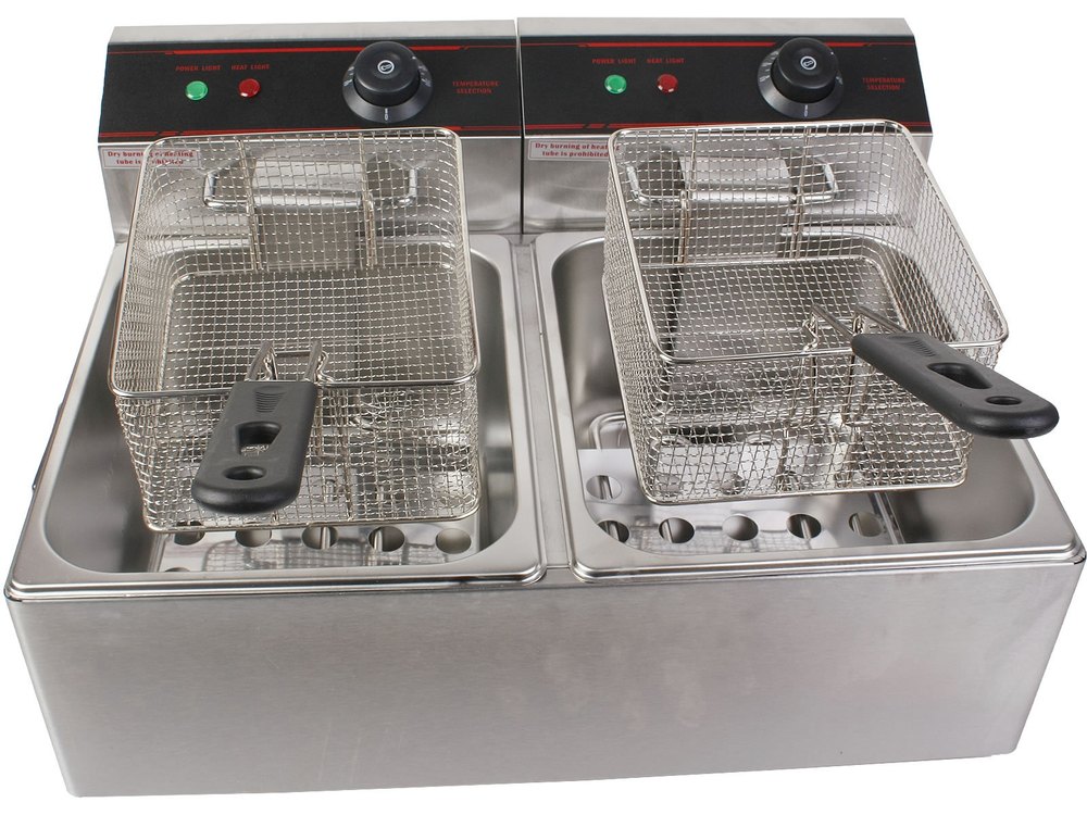 Techmate Double Tank Chicken Fryer, Capacity: 4-40 Liters img