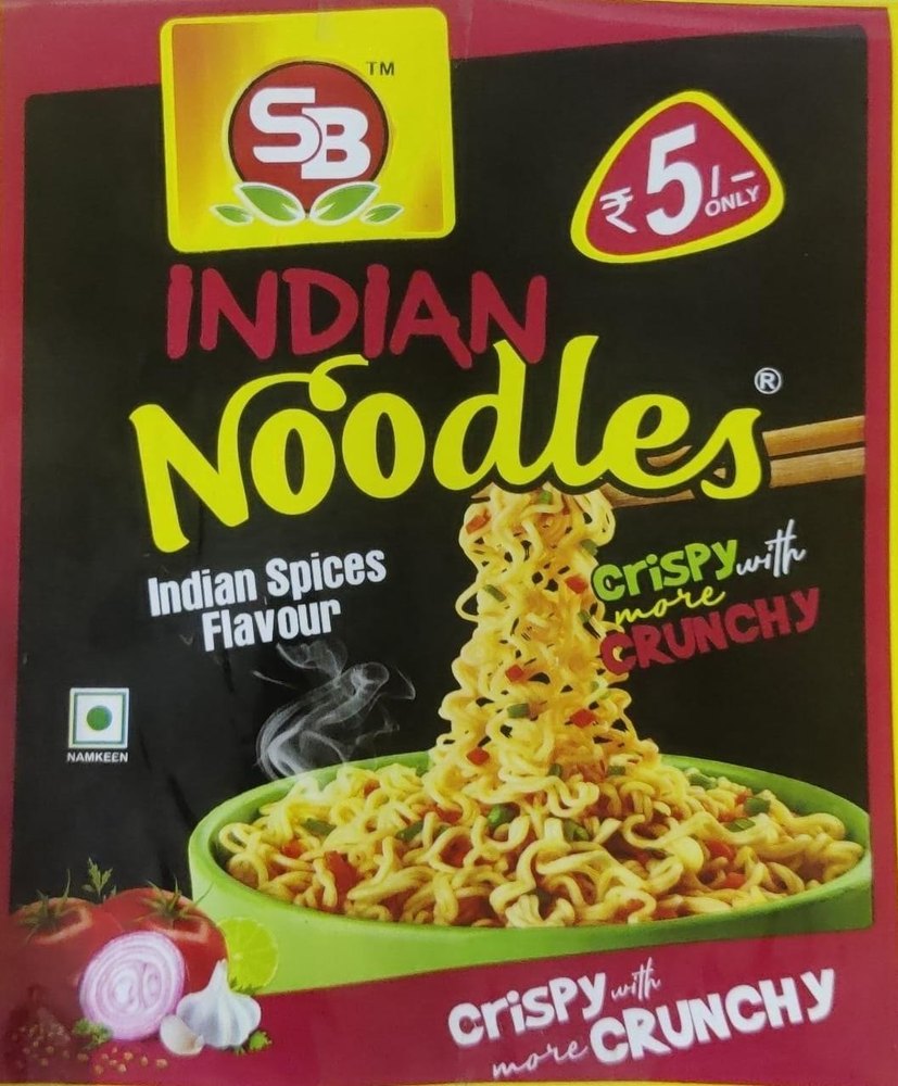 S.B/.FOODS Kachri S.B.INDIAN NOODLES (INDIAN SPICY FLAVORFUL), 28gm.per Pcs, Packaging Size: 400 Grams