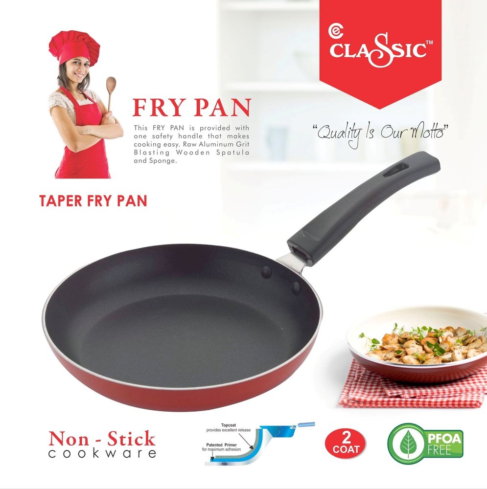 Aluminium Gray Fry Pan Non Stick 300 Mm, For Home, Size: 30 Cms