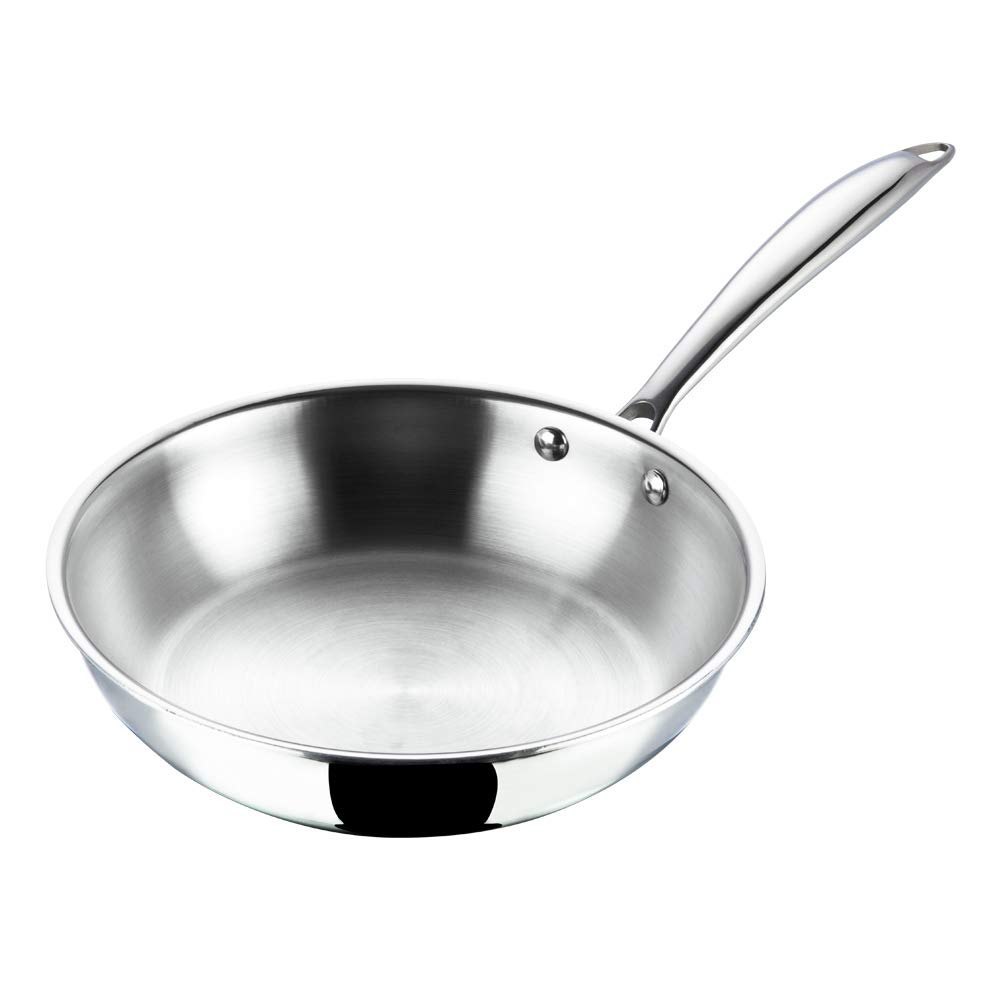 SS Triply Handle Fry Pan - 24cm, For Home