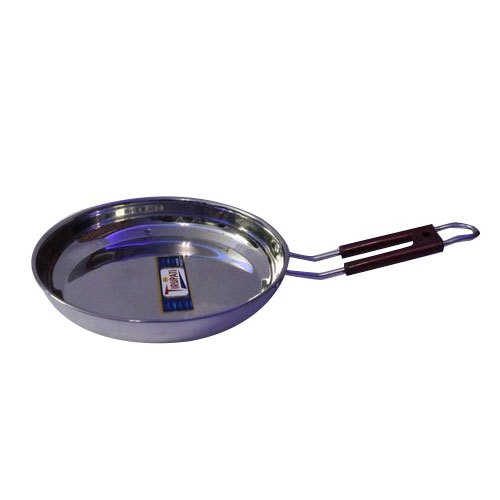 Stainless Steel Fry Pan, For Kitchen, Size: 10, 11