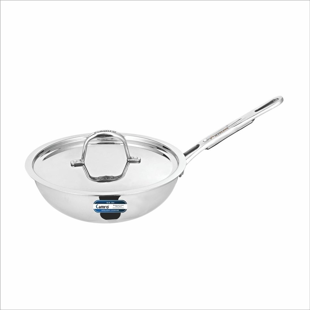 ss 24 cm Triply Fry Pan, For Home
