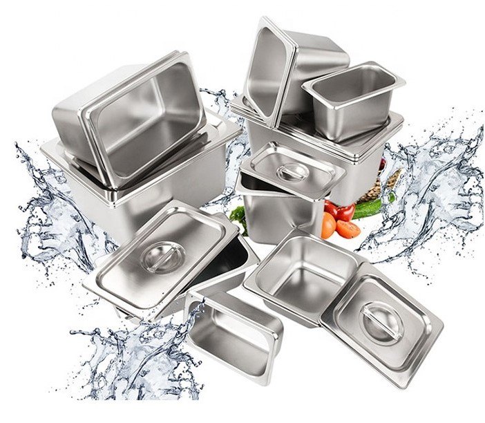 Stainless Steel Pans, Size: 10.37 L X 6.87 W X 6 H, Capacity: 4 Litre