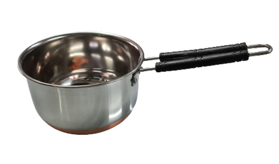 2 Pieces Stainless Steel Copper Bottom Saucepan, For Home, Capacity: 1 Liter To 4 Liter