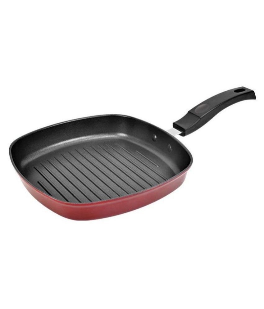 Color May Vary Die Casting Non Stick Square Grill Pan