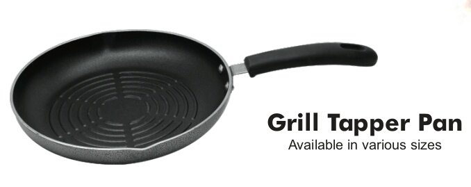 Redberry Black Grill Taper Pan, For Home
