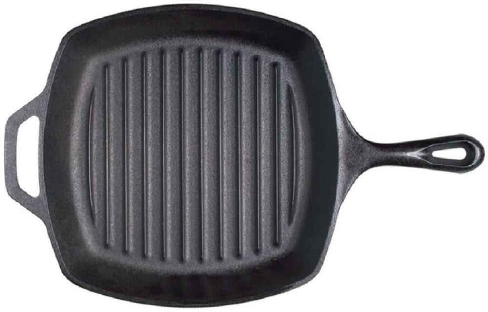 Black Iron Handle Grill Pan