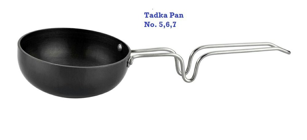 PRITI Back/White Non Stick Aluminum Tadka Pan