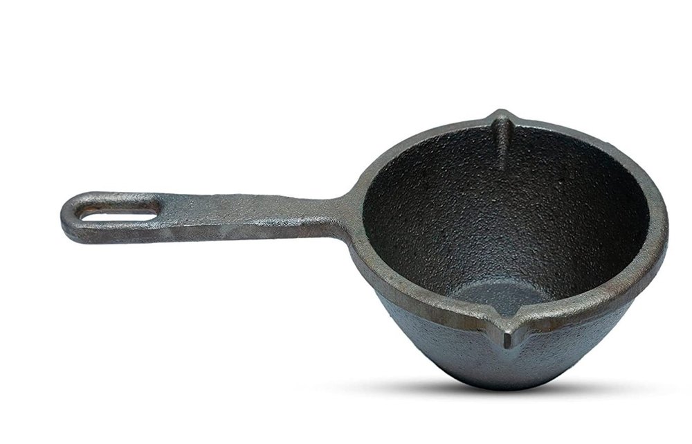 Black Cast Iron Tadka Pan(Small), Round, Capacity: 0.5 Litre