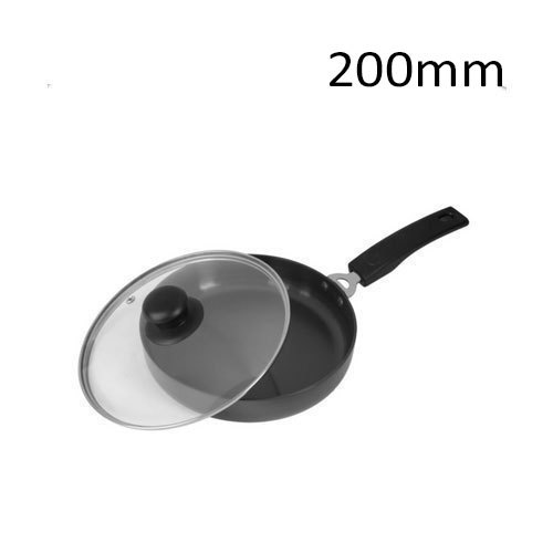200mm Glass Lid Deep Fry Pan