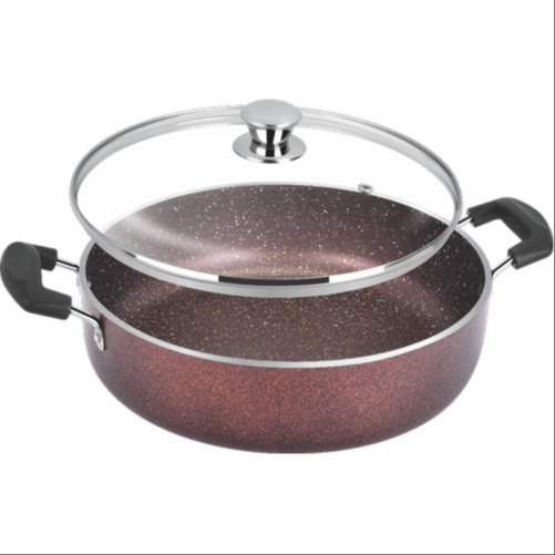 Brown Stainless Steel Kodex Multi Pan With Glass Lid, For Home, Capacity: 2 Ltr
