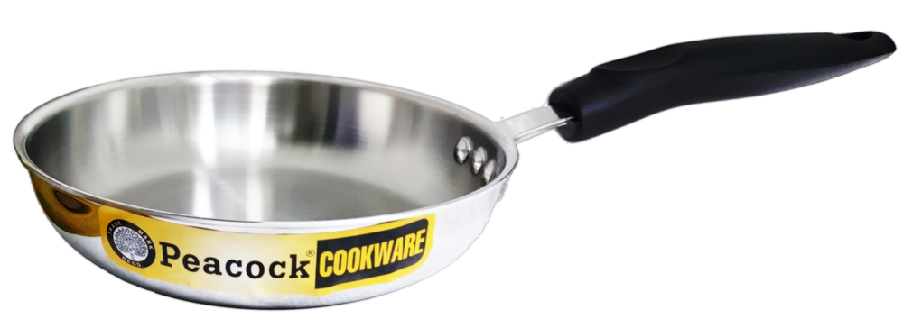 Peacock Cookware Aluminium Triply without lid Fry Pan, Round, Capacity: 300 Ml
