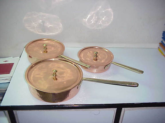 CLT Copper French Pans, Round, Capacity: 500 ml