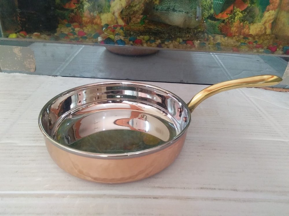 Shree Krishna Steel Copper Frypan, For Restaurant, Round