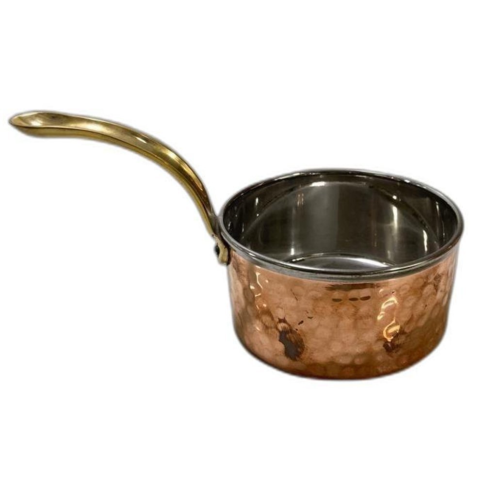 Copper Tea Pan, Round, Capacity: 500ml