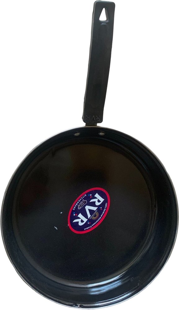 Black Iron RVR Frying Pan, Round, Capacity: 500ml img