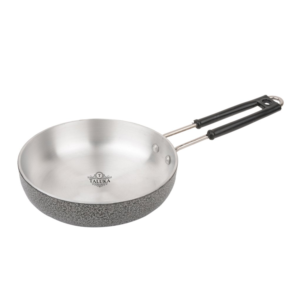 Taluka Plastic Aluminium Black Coated Frypan, For Serving And Cookware, For Kitchen