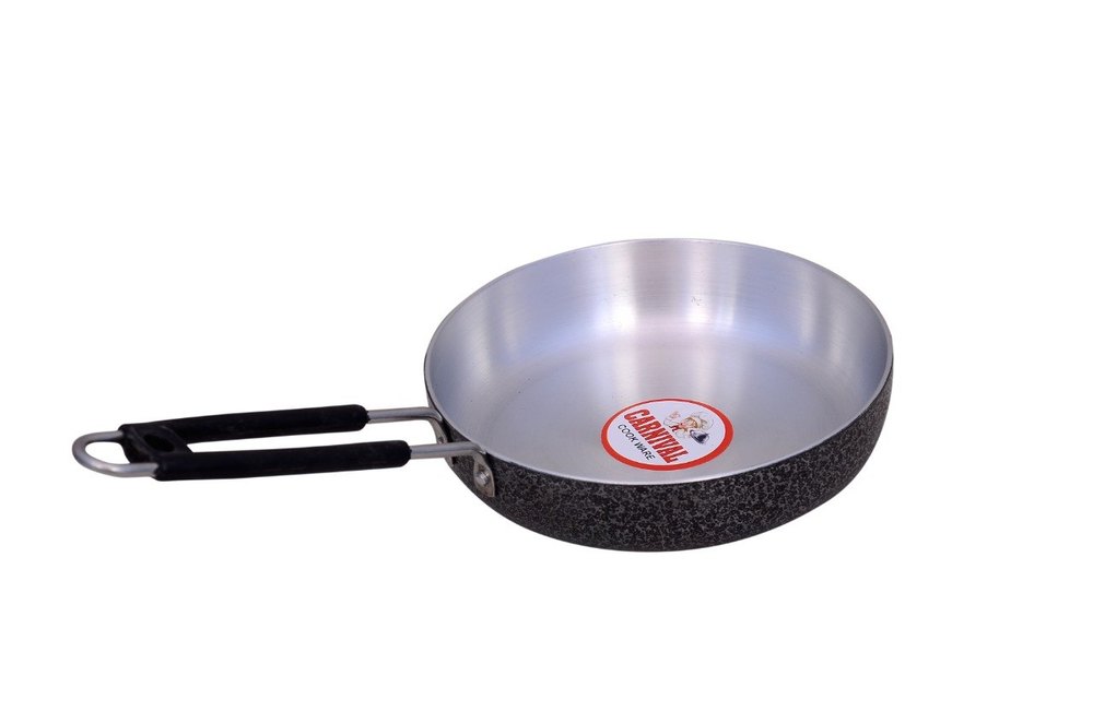 Aluminium Black & silver mix Carnival Aluminum Coating Frying Pan 2 Ltr, For Home, Round