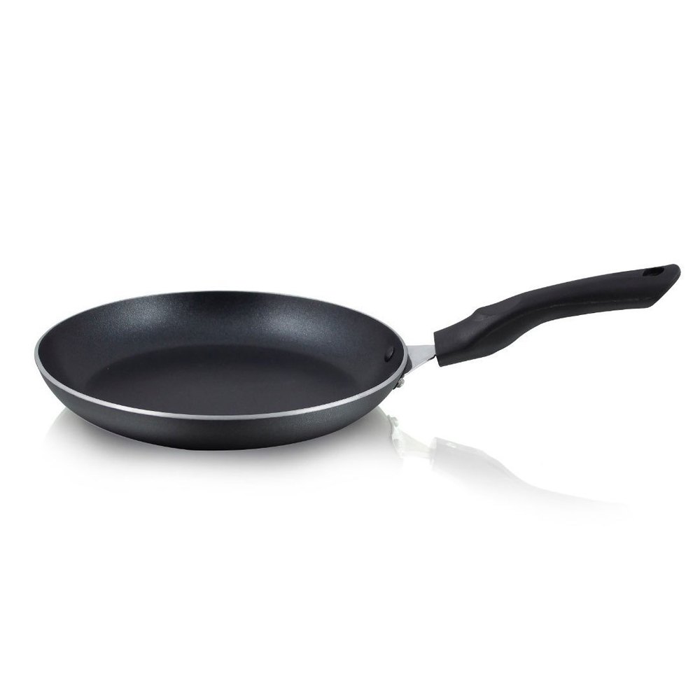 Black Aluminium Classic Frying Pan, For Home
