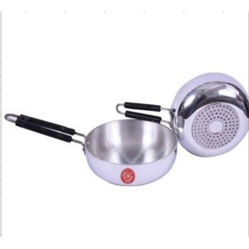Silver Aluminium Induction Frying Pan, For Home, Capacity: 2 L