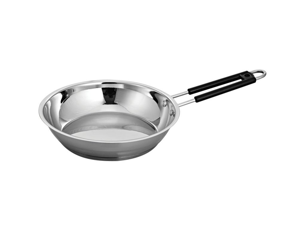 Stainless Steel Sandwich Base Induction Fry Pan, Round