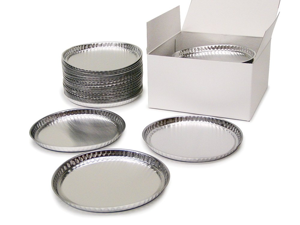 Scaletec Silver Moisture Analyzer Aluminum Sample Pan, Round, Capacity: 50 Pieces