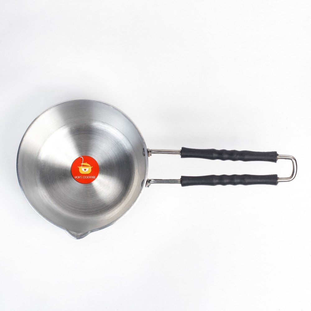 Black And Silver Aluminium Aluminum Tea Pan, Round, Capacity: 2 Ltr