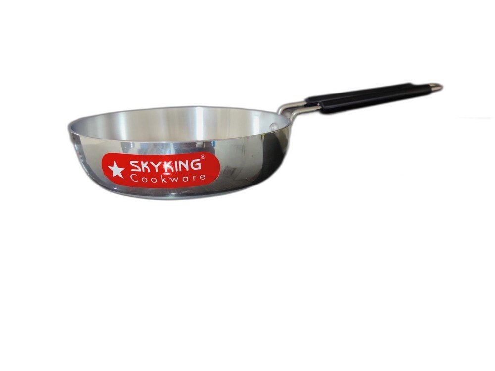 SKYKING Silver Aluminium Round Fry Pan, For Kitchen