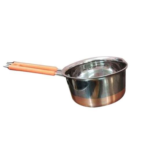 SS Copper Bottom Saucepan Pan, Usage: Home, Hotel/Restaurant