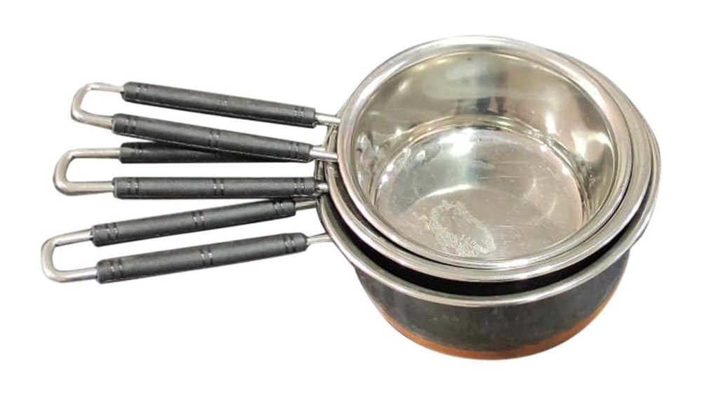 Shivani SS Copper Saucepans Set, Capacity: 2 Litre