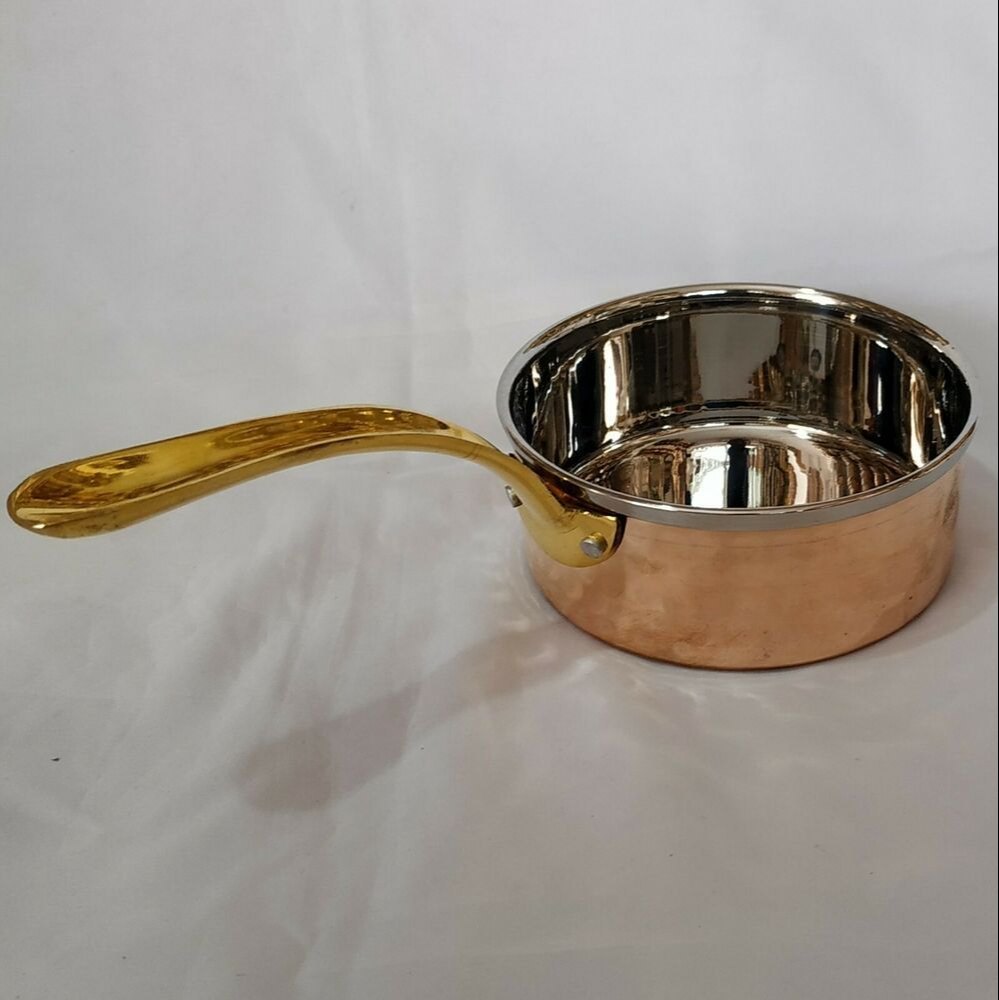 Shree Krishna Steel Copper Saucepan, For Restaurant, Round