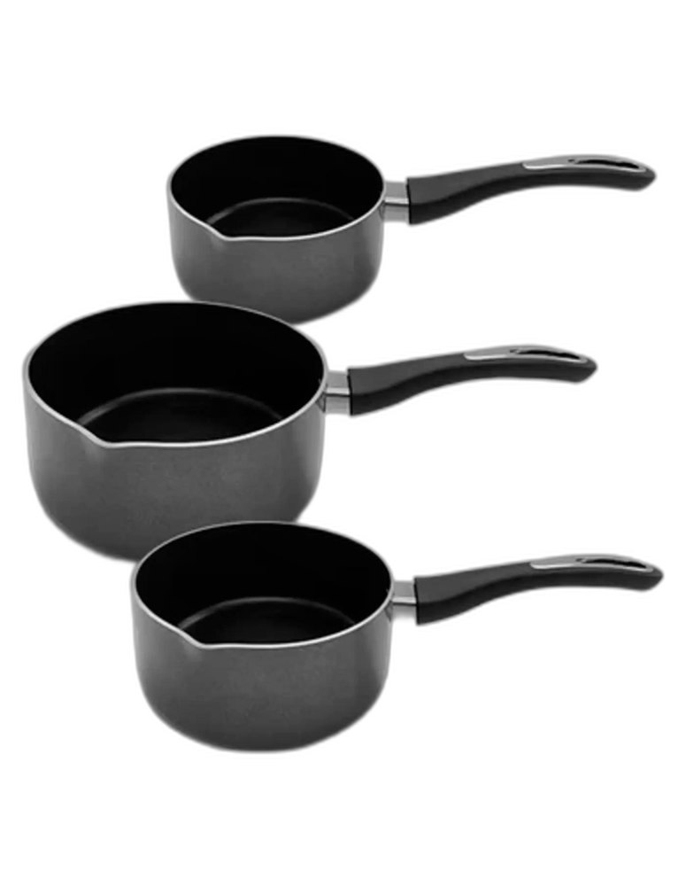 Black Aluminum Milk Pan Set, For Kitchen, Round